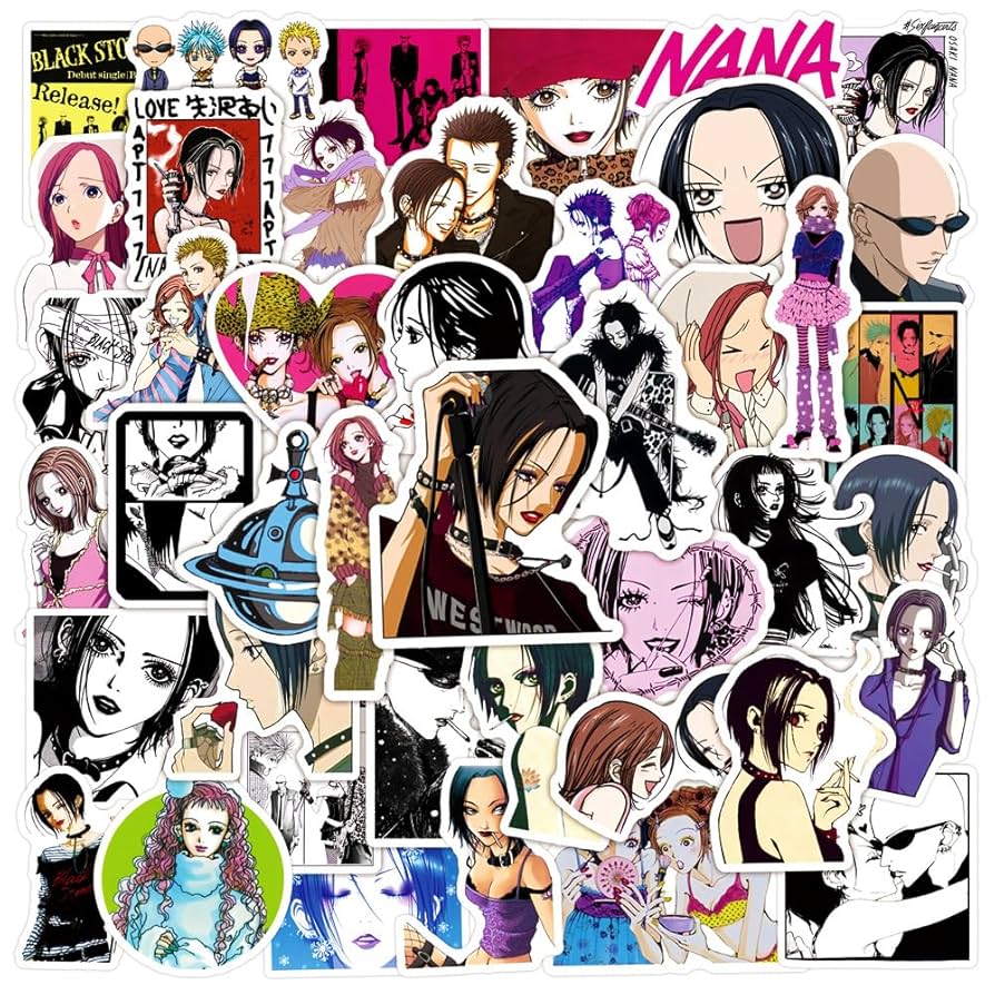 NANA 1stイラスト集+ジャンボシールダス三点セット Amazon.co.jp: NANA-NANA Popular Cartoon Character Stickers